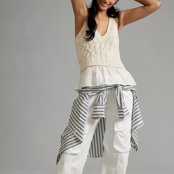 Anthropologie Twofer Cable-Knit Sweater Tank - Picture 4 of 7